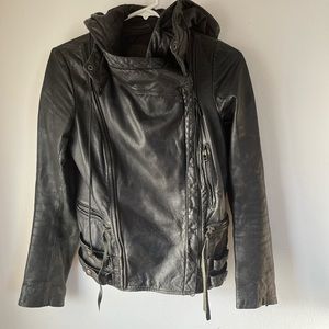 ALL SAINTS LEATHER JACKET SIZE 8
